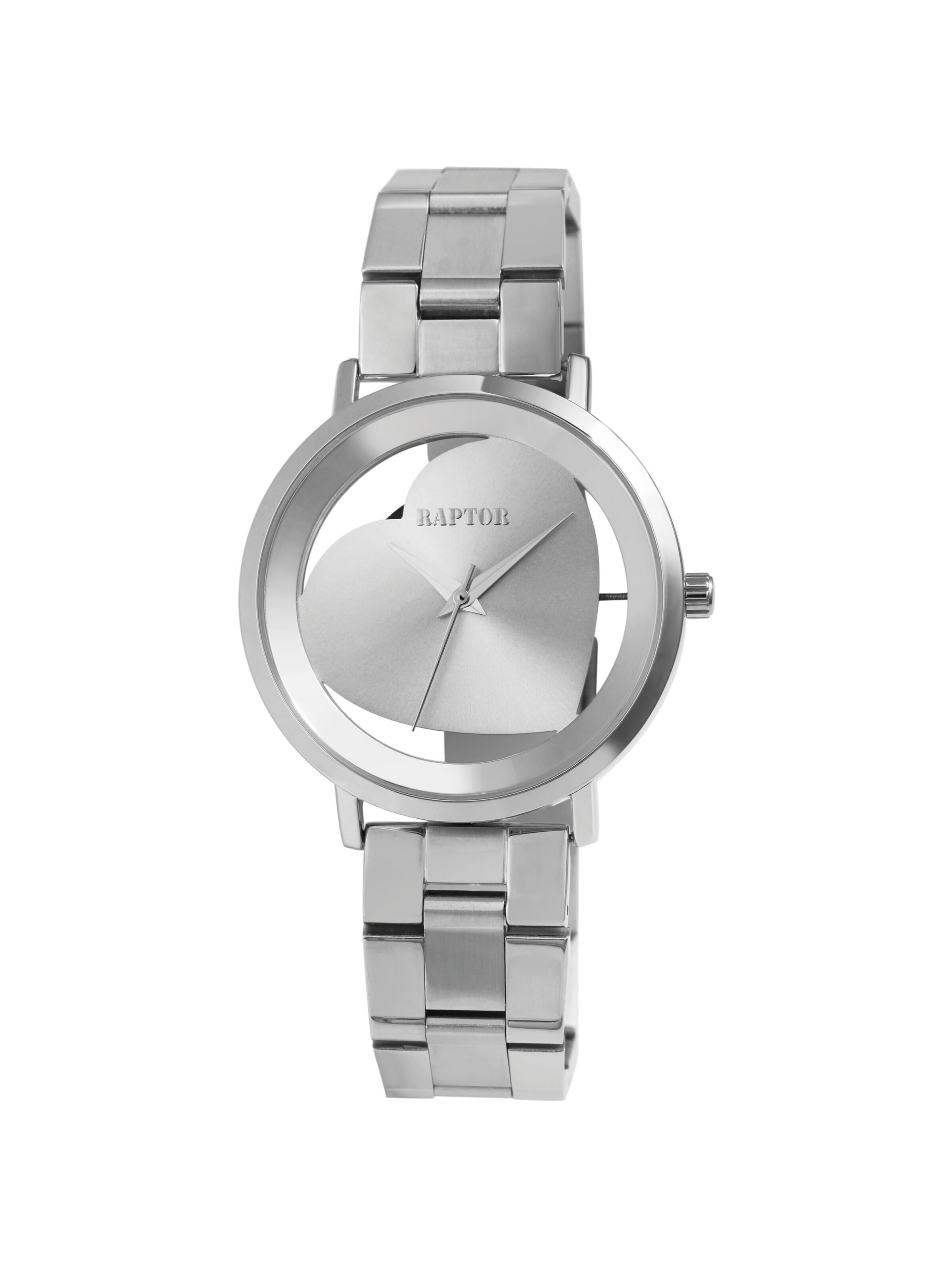 Raptor Analog Watch 'Hanna, Mineralglas' in Silver