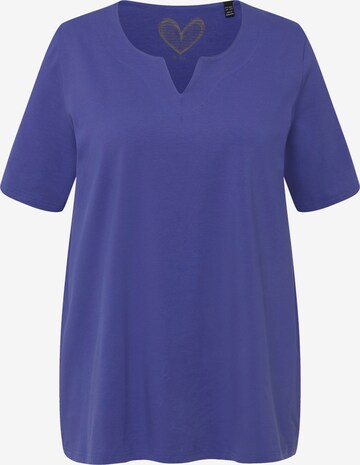 Ulla Popken Shirt in Blauw: voorkant