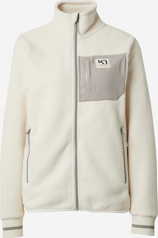 Kari Traa Fleece jas 'ROTHE' in Beige: voorkant