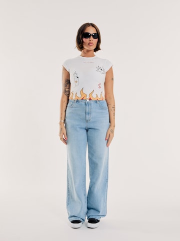 OUT OF ORBIT Wide leg Jeans 'Hanni' in Blue: front