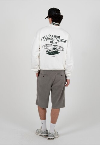 Prohibited Sweatshirt 'In A Rush' in Wit