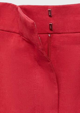 MANGO Baggy Pleated Pants 'Olivia' in Red