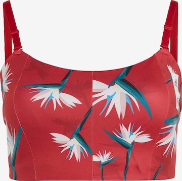 ADIDAS SPORTSWEAR Bustier Sport bh 'Thebe Magugu Studio Light-Support ' in Rood: voorkant