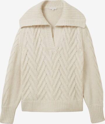 TOM TAILOR Pullover in Beige: predná strana