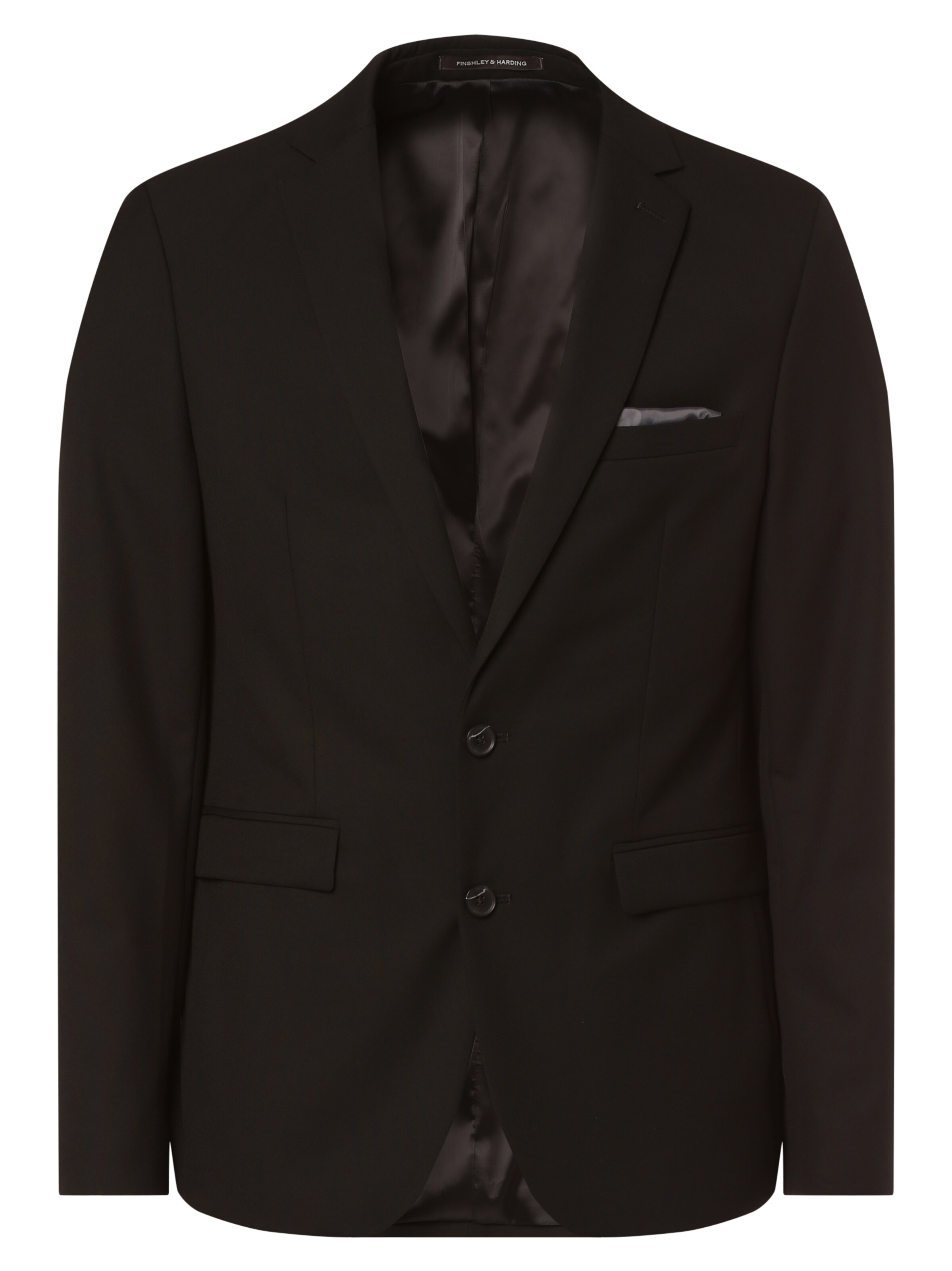 Coupe slim Veste de costume 'Oakland' Finshley & Harding en noir : devant