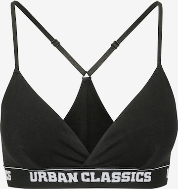 Urban Classics - Triangular Soutien em preto: frente