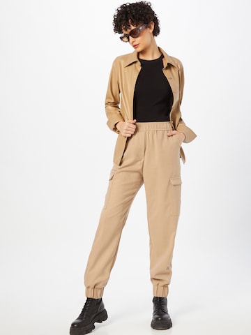 NÜMPH Tapered Hose 'WILLY' in Beige