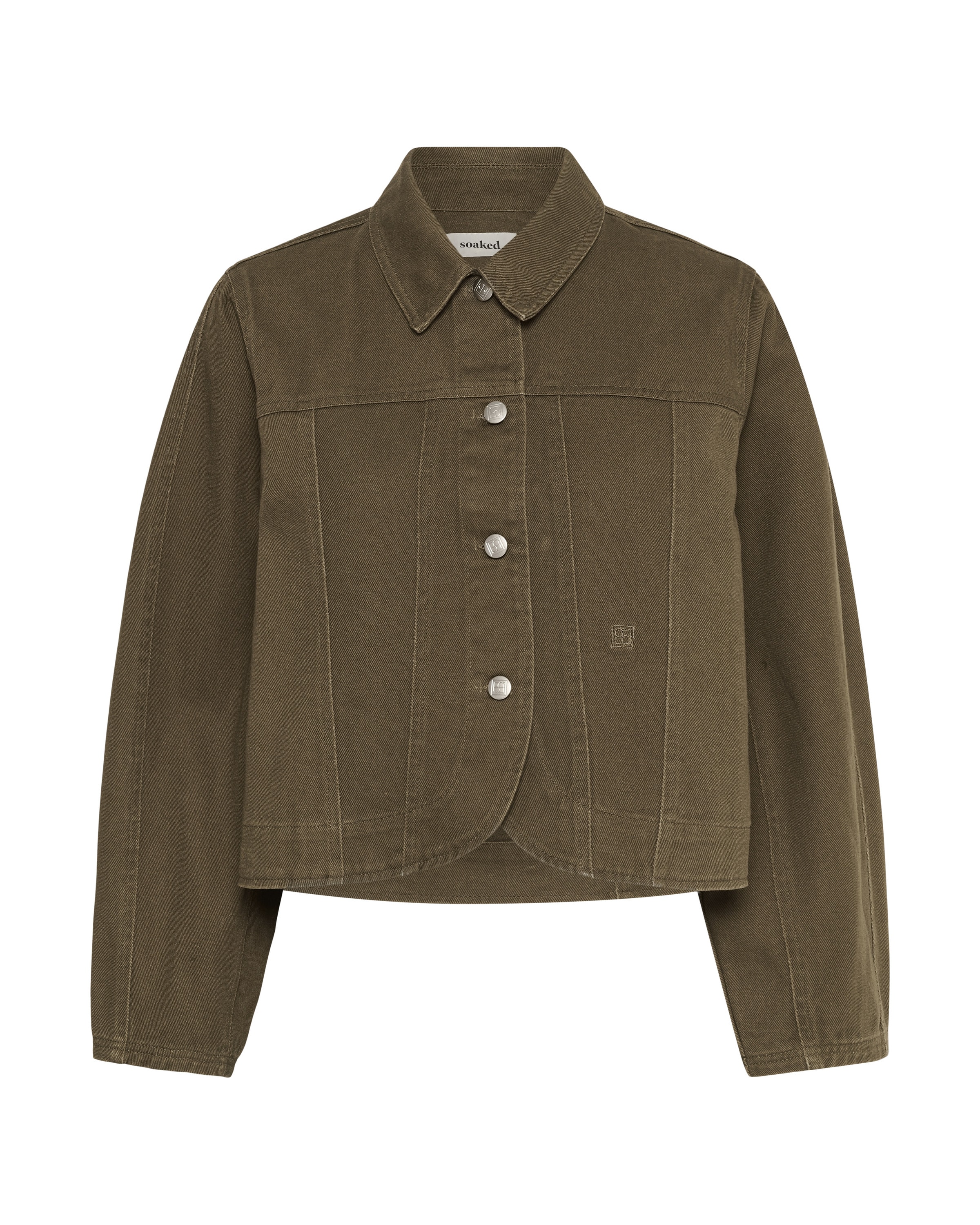 SOAKED IN LUXURY Between-season jacket in Brown: front