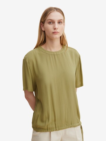 TOM TAILOR - Blusa em verde: frente