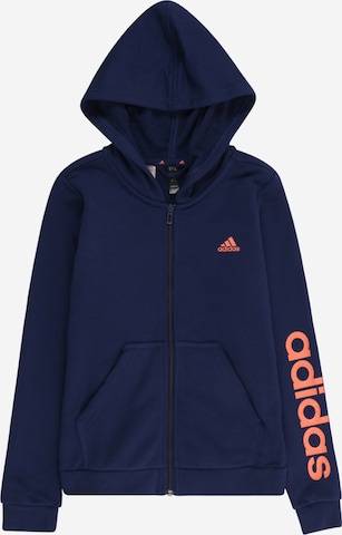 ADIDAS SPORTSWEAR Sportsweatjacke in Blau: predná strana