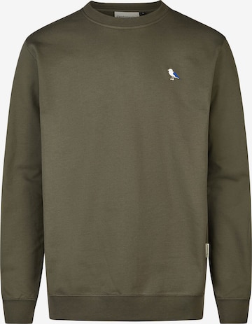 Cleptomanicx Sweatshirt ' Embro Gull' in Green: front