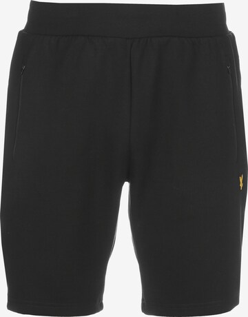 Lyle & Scott Regular Pants in Black: front