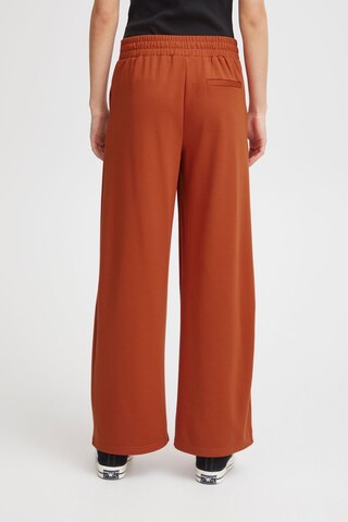 ICHI Wide leg Chino Pants 'Kate' in Red