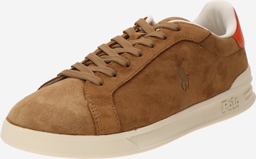 Sneaker bassa 'HRT CRT II' di Polo Ralph Lauren in beige: frontale