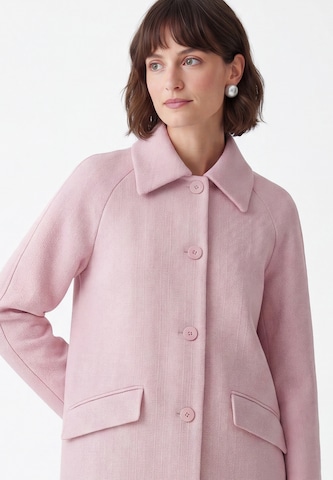 Manteau mi-saison Usha en rose