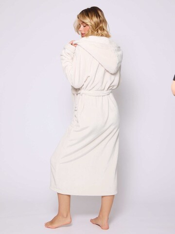 Loungeable Bademantel lang in Beige