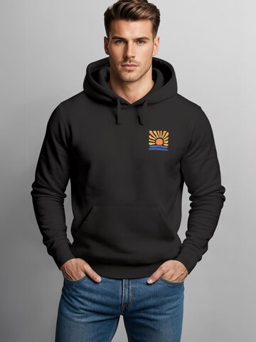 Neverless Sweatshirt 'sunset'‌‌‌‌‌‌‌‌‌‌ in Schwarz