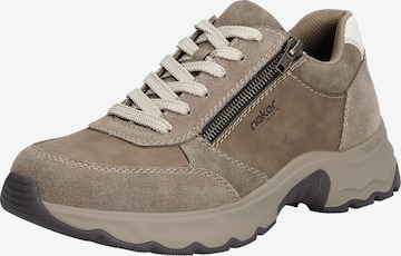 Rieker Lace-Up Shoes in Beige: front
