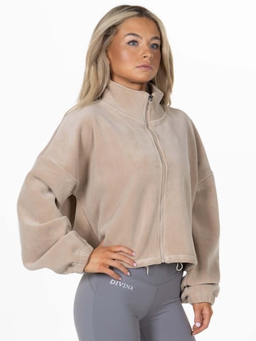 Veste en polaire 'Teddy' Divina en beige