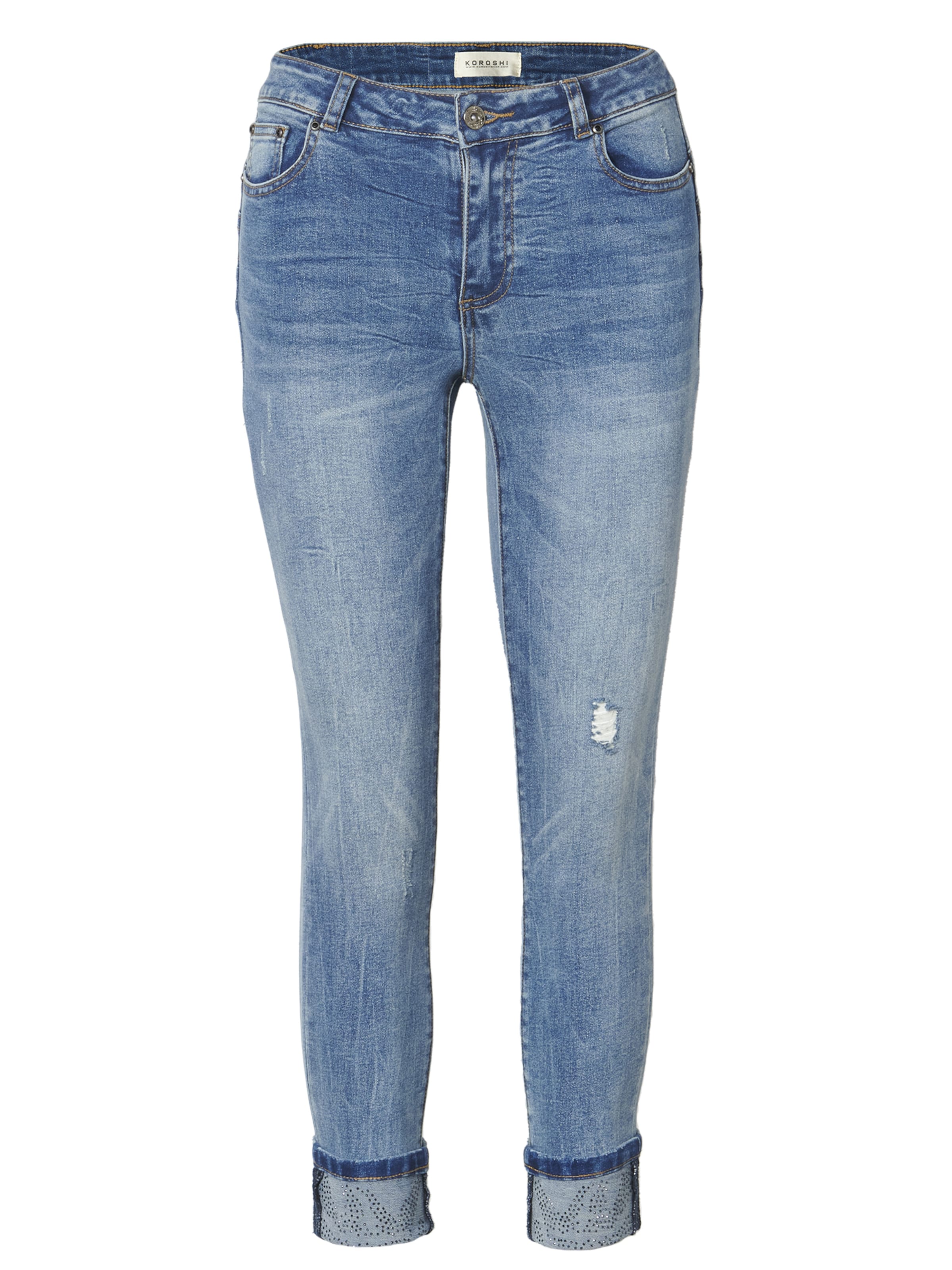 KOROSHI Regular Jeans in Blau: Vorderseite