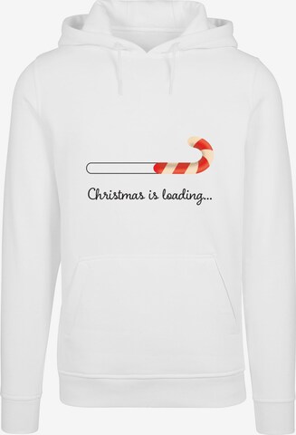 Sweat-shirt 'Christmas Loading' Merchcode en blanc : devant