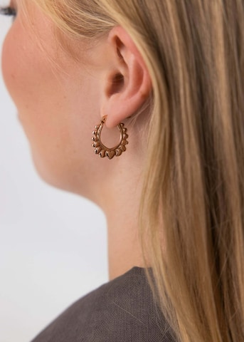 Boucles d'oreilles 'Glowy' PURELEI en or : devant