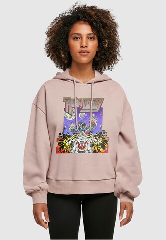 Merchcode Sweatshirt 'Thin Lizzy - Vagabonds Of The Western World' in Roze: voorkant