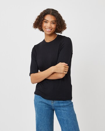 minimum T-Shirt 'Siga' in Schwarz: Vorderseite