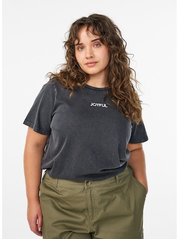 Zizzi Tričko 'MALLY' – šedá: přední strana