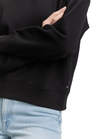 TOM TAILOR DENIM Sweatshirt in Black
