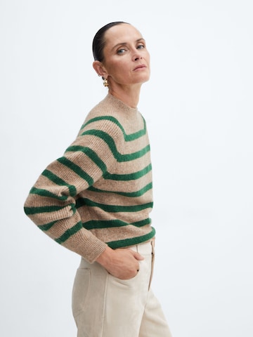MANGO Sweater 'HUMMUS' in Green: front