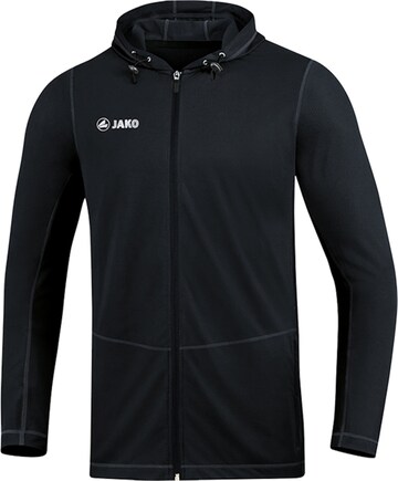 JAKO Athletic Jacket in Black: front