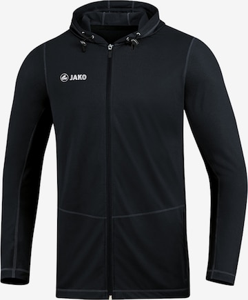 JAKO Athletic Jacket in Black: front