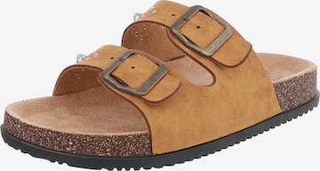 Ital-Design Pantolette in Beige: Vorderseite