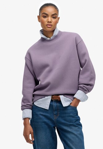 Superdry Sweatshirt 'Essential' in Lila: voorkant