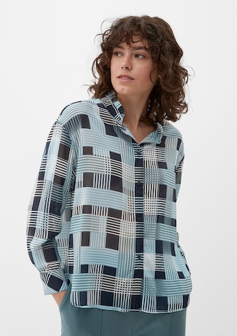 s.Oliver Blouse in Blauw: voorkant