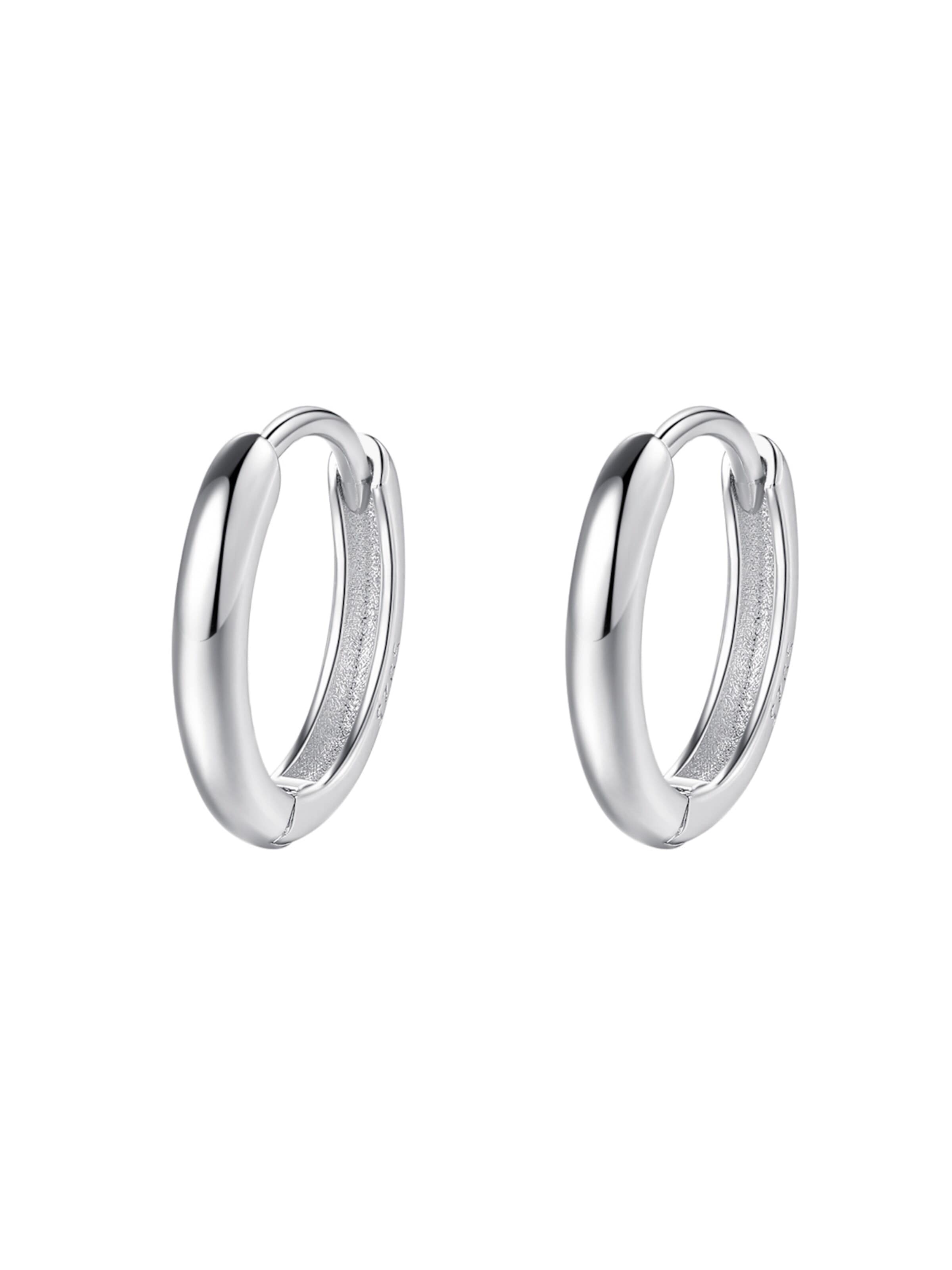 Hey Happiness Earring 'Plain Chunky' in Silver