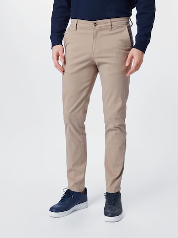 JACK & JONES Slimfit Chinohousut 'Marco Fred' värissä beige: edessä