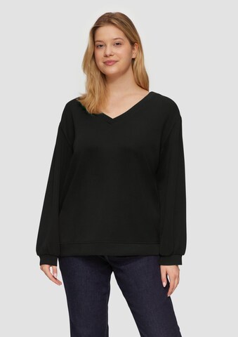 s.Oliver Sweatshirt in Schwarz: Vorderseite