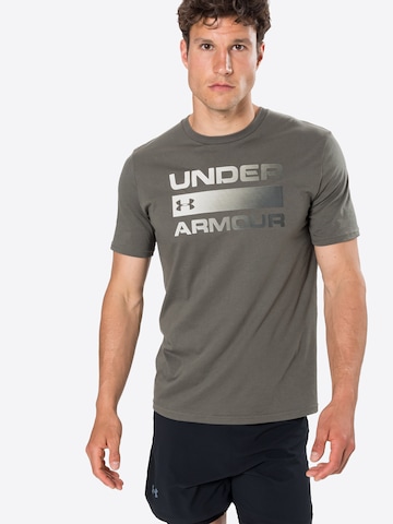 UNDER ARMOUR Performance Shirt 'Team Issue' in Green: front