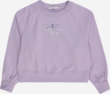 Calvin Klein Jeans Regular Sweatshirt in Lila: predná strana