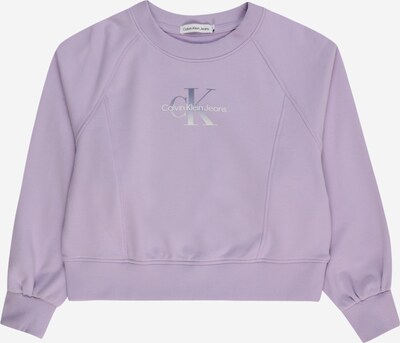 Calvin Klein Jeans Суичър в лилав / тъмнолилаво / бяло, Преглед на продукта