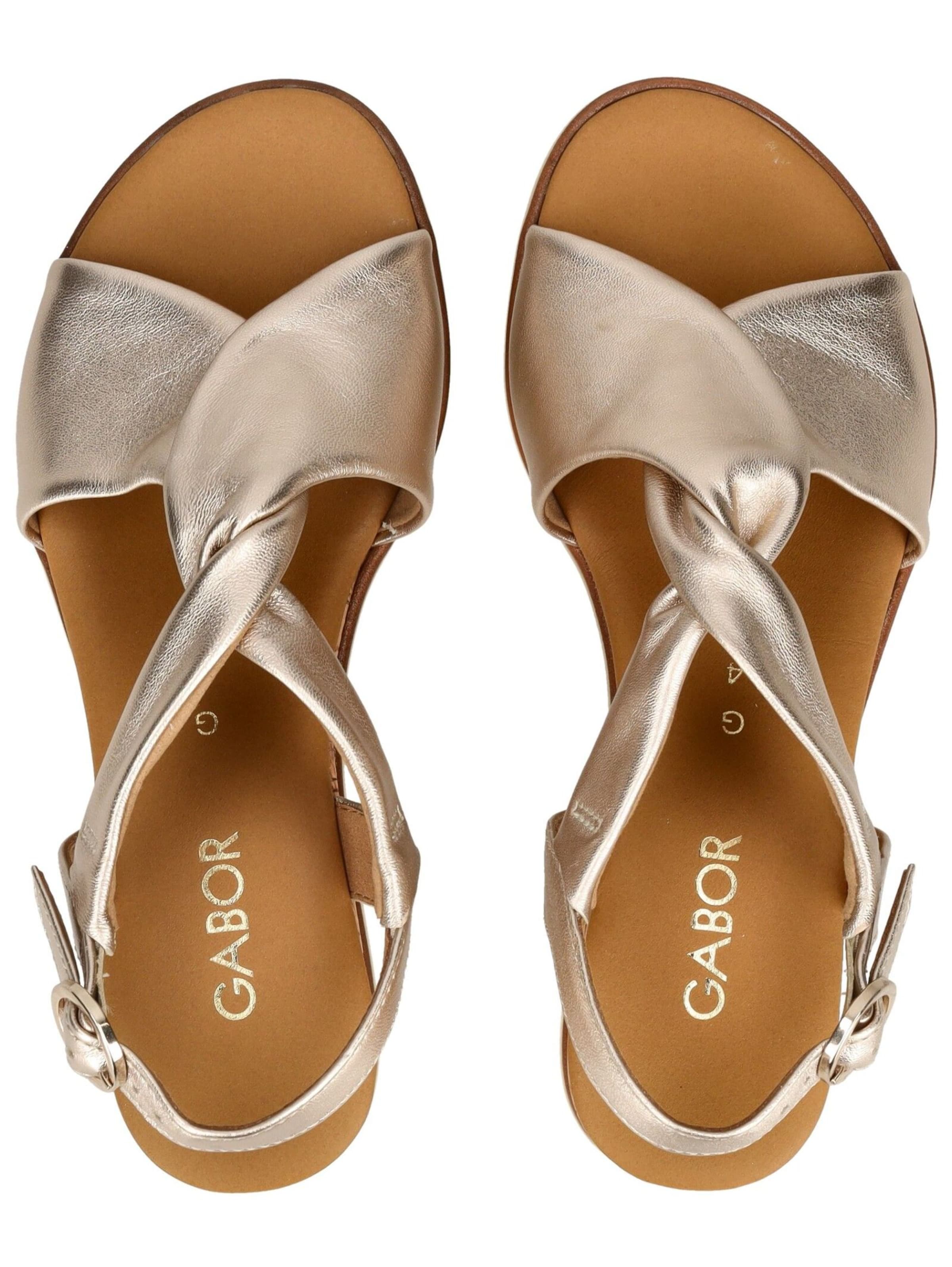 GABOR Sandalen met riem in Goud