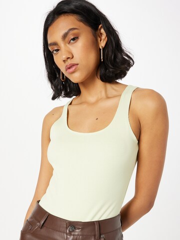 WEEKDAY - Body camiseta 'Irina' en verde: frente