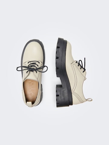 ONLY Lace-Up Shoes 'Doja' in Beige