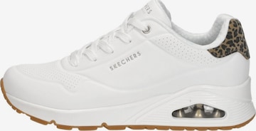 SKECHERS Sneakers laag 'Uno - Jungle Nite' in Wit: voorkant