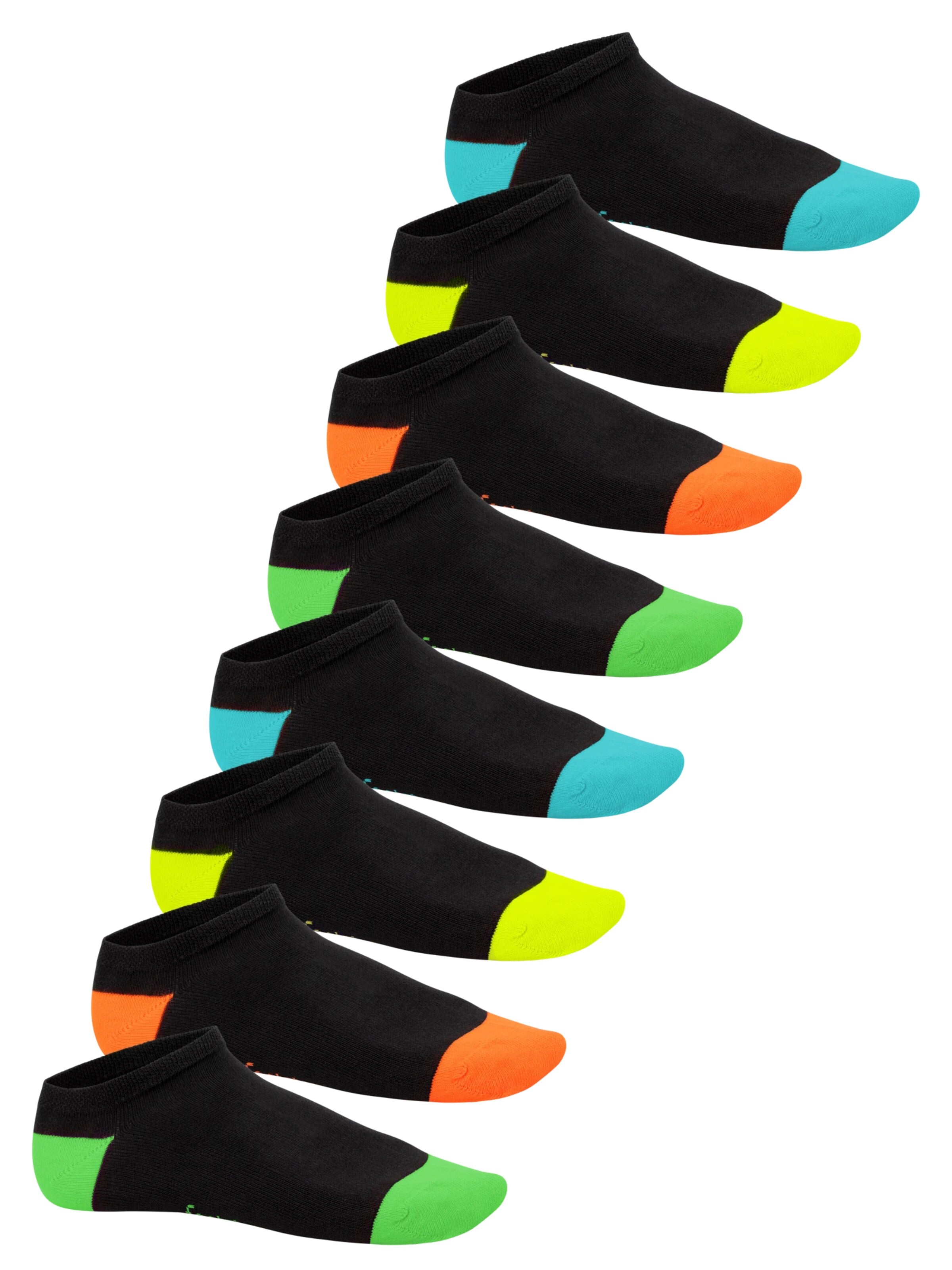 footstar Ankle Socks 'Neon' in Orange: front