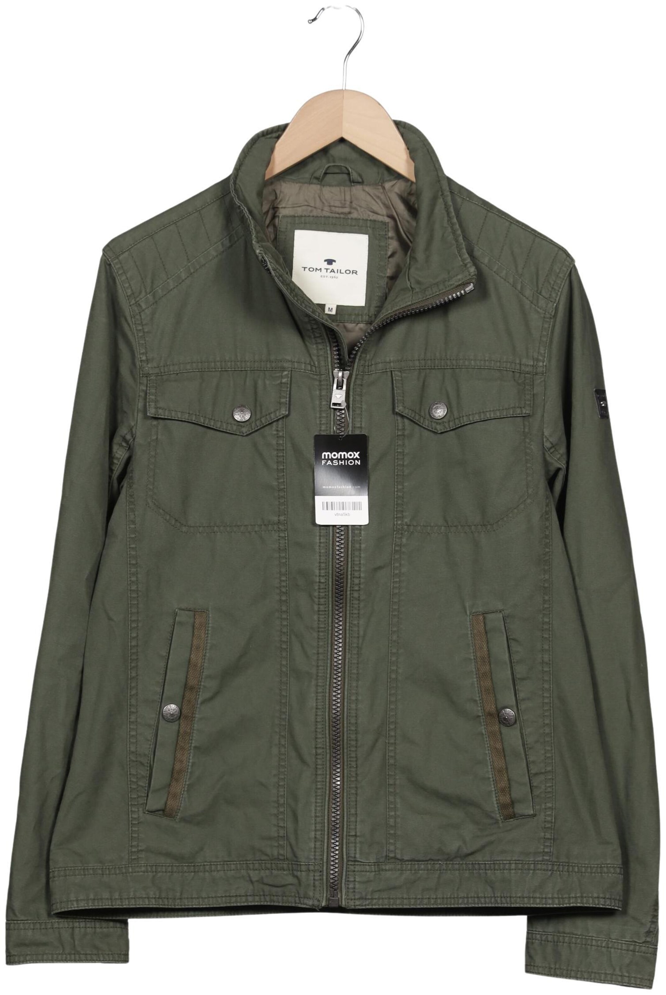TOM TAILOR Jacke M in Grün: Vorderseite