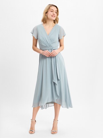Marie Lund Cocktailjurk in Blauw: voorkant