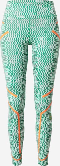 adidas by Stella McCartney Workout Pants in Green / Orange / White, Item view